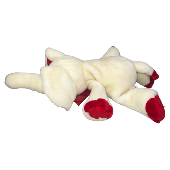 Commonwealth Red White Elephant Plush Bow Big Ears Floppy Long Trunk 20” Inches - Picture 6 of 9